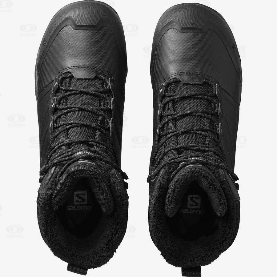 Black Men's Salomon TOUNDRA PRO CLIMASALOMON™ Waterproof Boots | USA-L1907