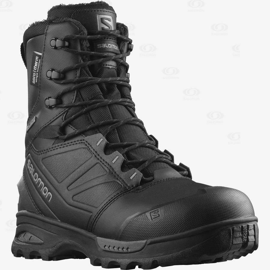 Black Men's Salomon TOUNDRA PRO CLIMASALOMON™ Waterproof Boots | USA-L1907