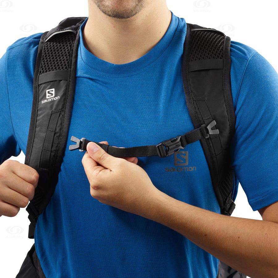 Black Men's Salomon TRAILBLAZER 20 Backpacks | USA-O1390