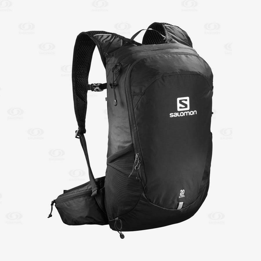 Black Men\'s Salomon TRAILBLAZER 20 Backpacks | USA-O1390