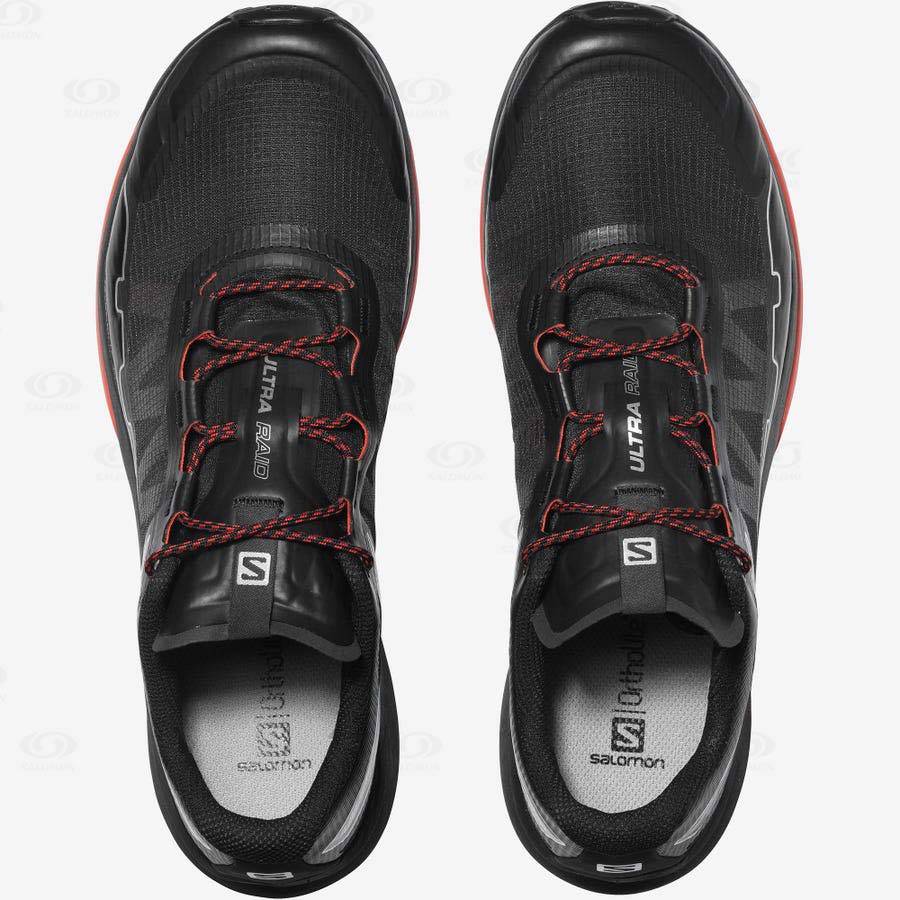 Black Men's Salomon ULTRA RAID Sneakers | USA-L1032