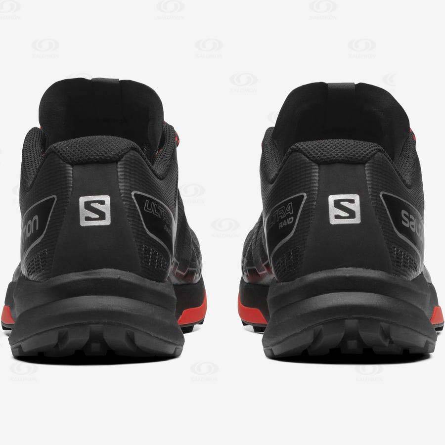 Black Men's Salomon ULTRA RAID Sneakers | USA-L1032