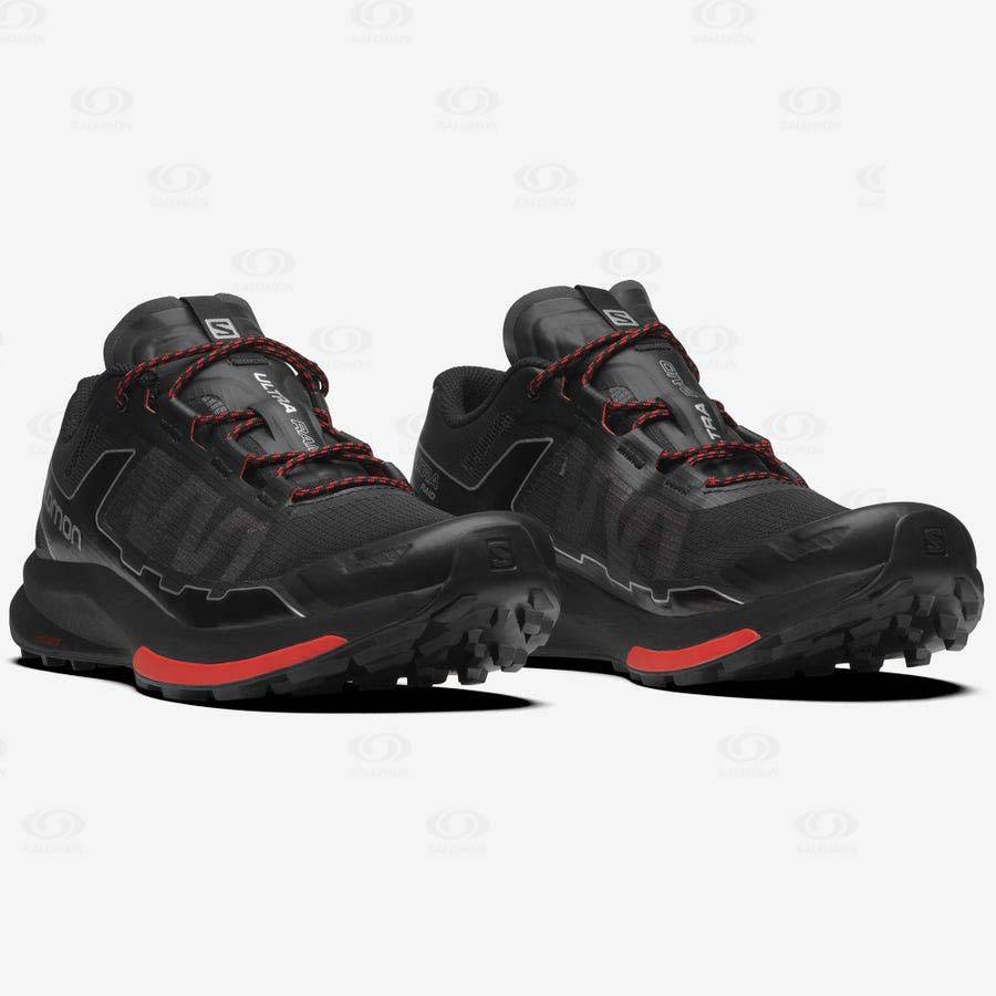 Black Men's Salomon ULTRA RAID Sneakers | USA-L1032