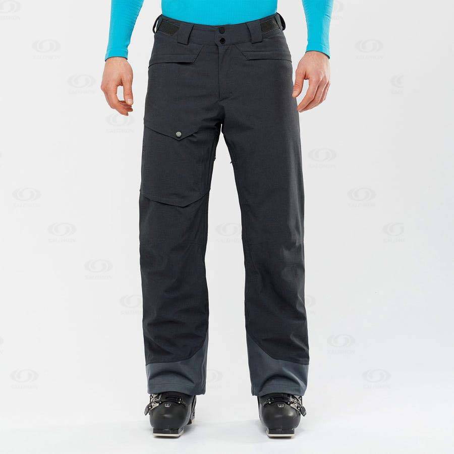 Black Men's Salomon UNTRACKED Ski Pants | USA-S1331