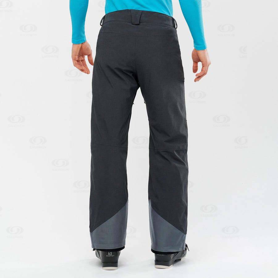 Black Men's Salomon UNTRACKED Ski Pants | USA-S1331