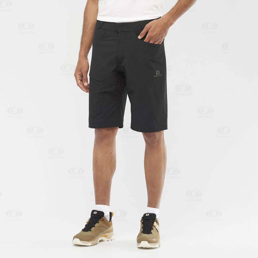 Black Men's Salomon WAYFARER Shorts | USA-N1988