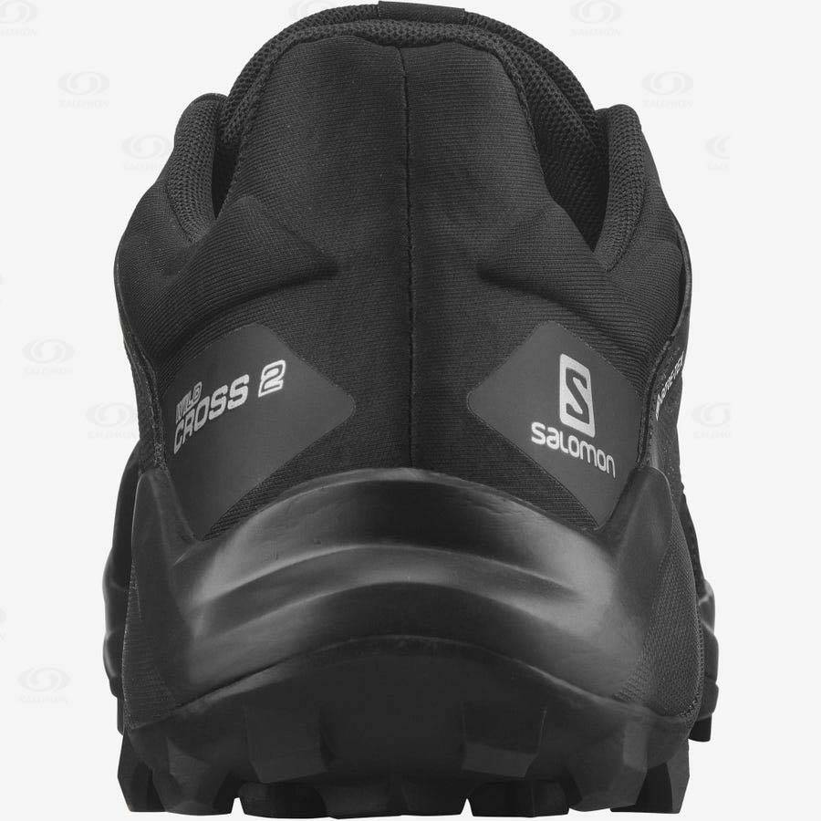 Black Men's Salomon WILDCROSS 2 GORE-TEX Waterproof Shoes | USA-N1155