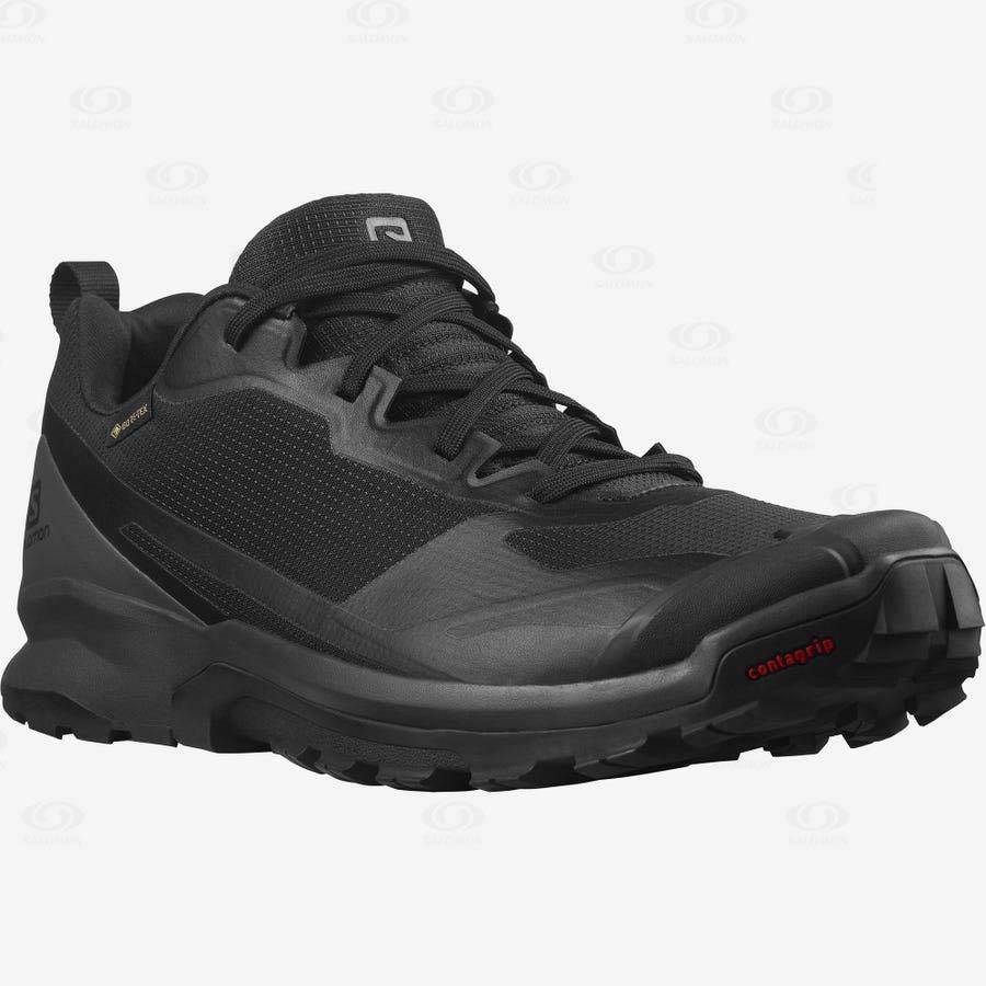 Black Men's Salomon XA COLLIDER 2 GORE-TEX Trail Running Shoes | USA-W4030