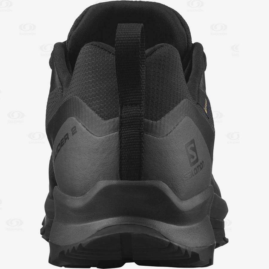 Black Men's Salomon XA COLLIDER 2 GORE-TEX Trail Running Shoes | USA-W4030