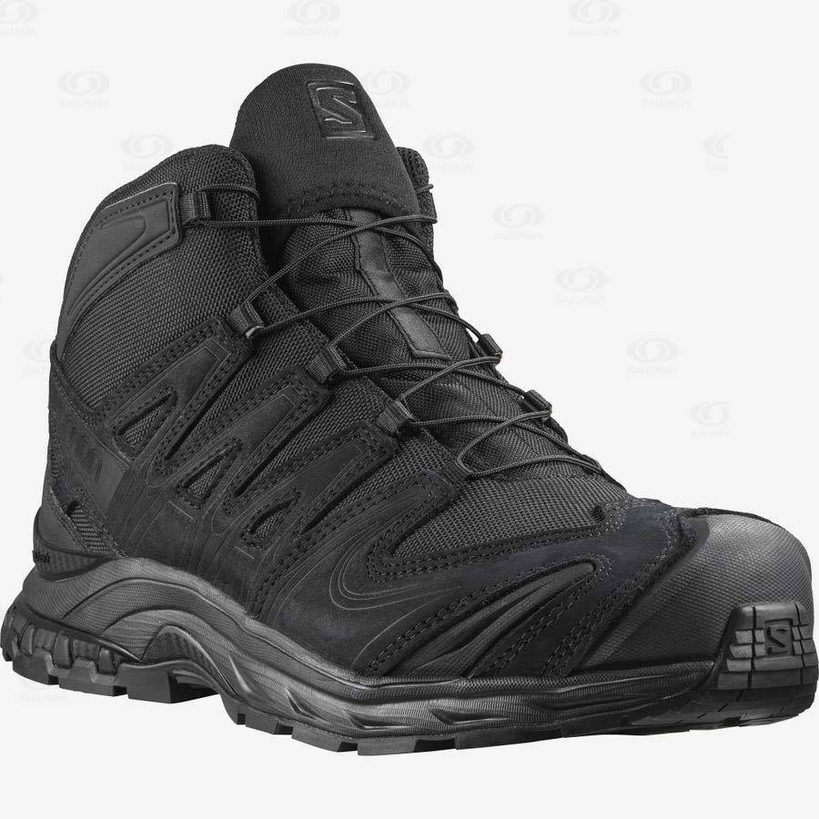 Black Men's Salomon XA FORCES MID EN Tactical Boots | USA-O1026