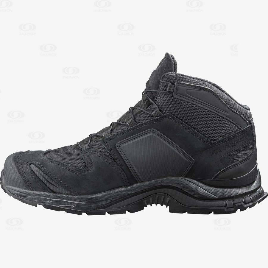 Black Men's Salomon XA FORCES MID EN Tactical Boots | USA-O1026