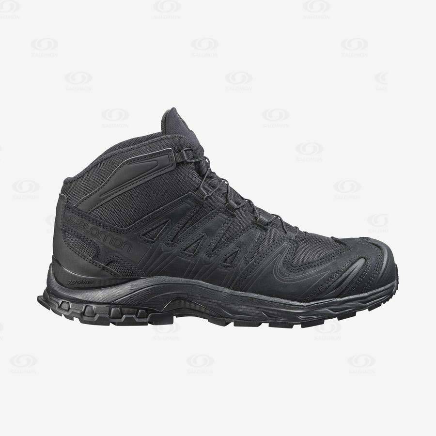 Black Men\'s Salomon XA FORCES MID EN Tactical Boots | USA-O1026