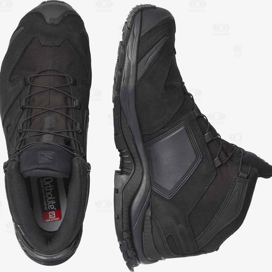 Black Men's Salomon XA FORCES MID GORE-TEX EN Tactical Boots | USA-N2065