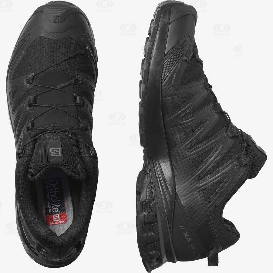 Black Men's Salomon XA PRO 3D v8 GORE-TEX Waterproof Shoes | USA-O2463