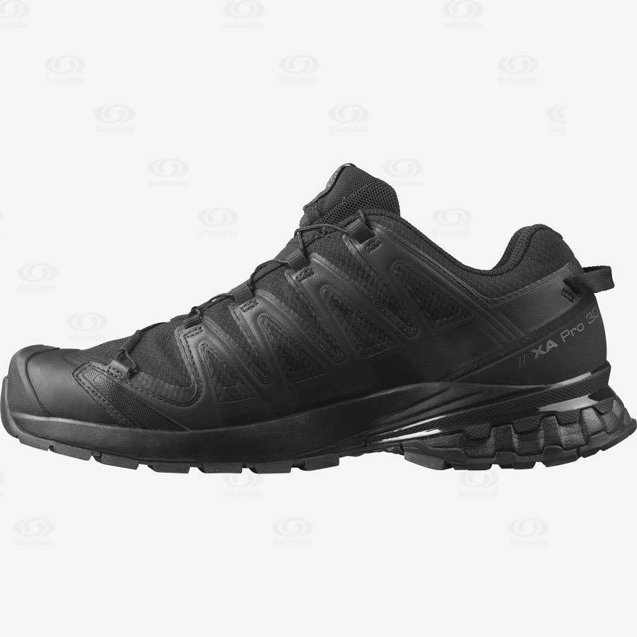 Black Men's Salomon XA PRO 3D v8 GORE-TEX Trail Running Shoes | USA-W2970