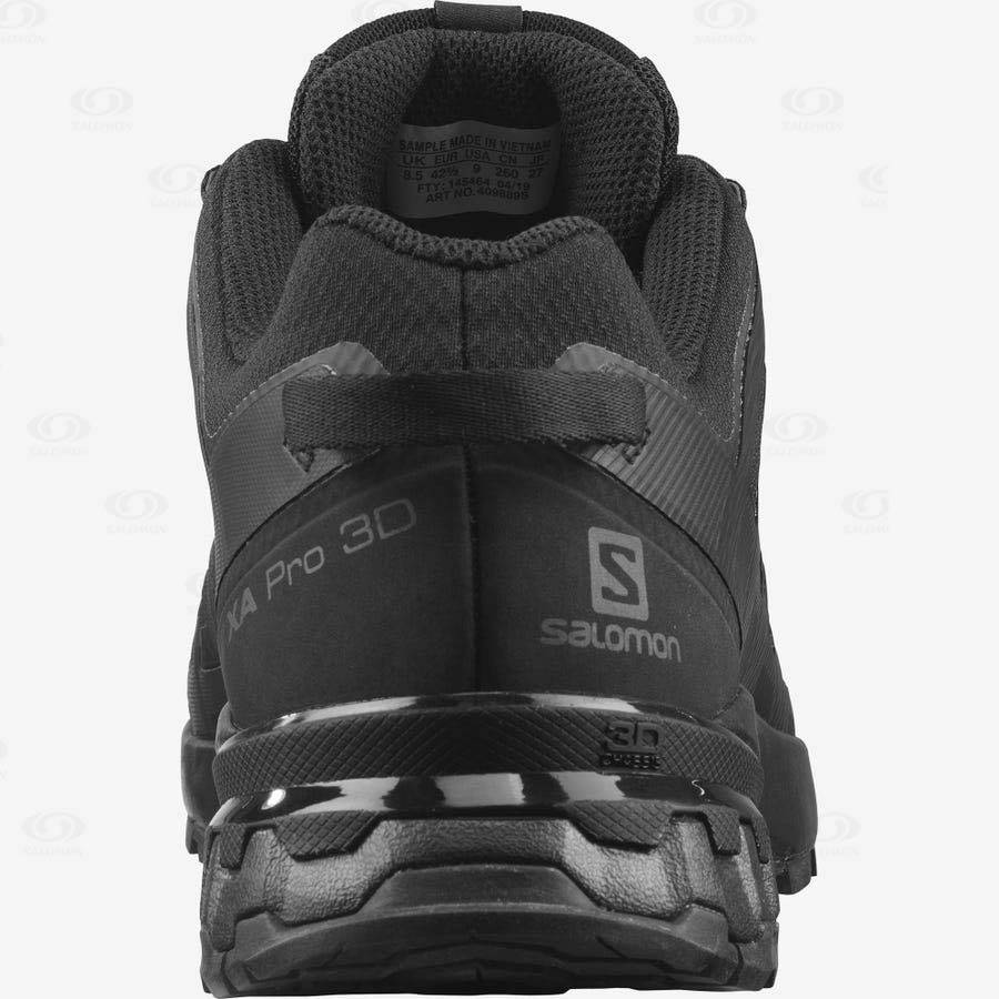 Black Men's Salomon XA PRO 3D v8 GORE-TEX Trail Running Shoes | USA-W2970