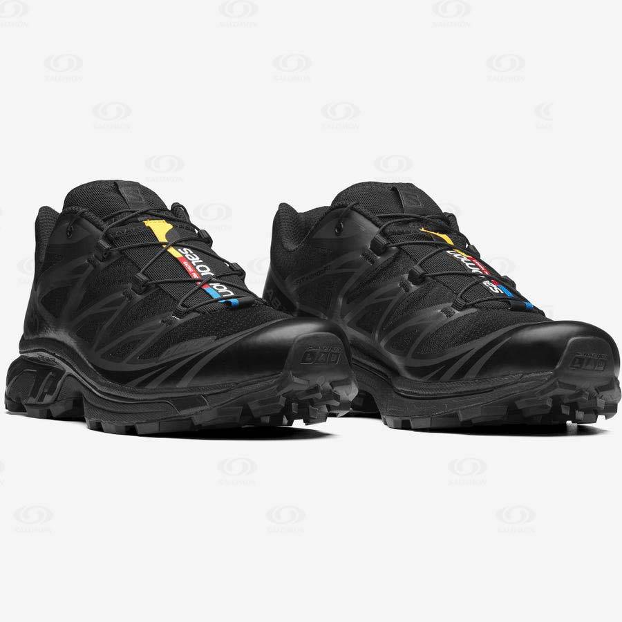 Black Men's Salomon XT-6 Sneakers | USA-N1715