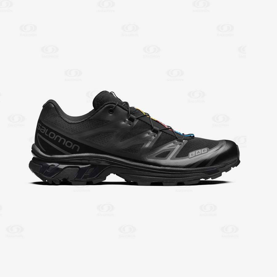 Black Men\'s Salomon XT-6 Sneakers | USA-N1715