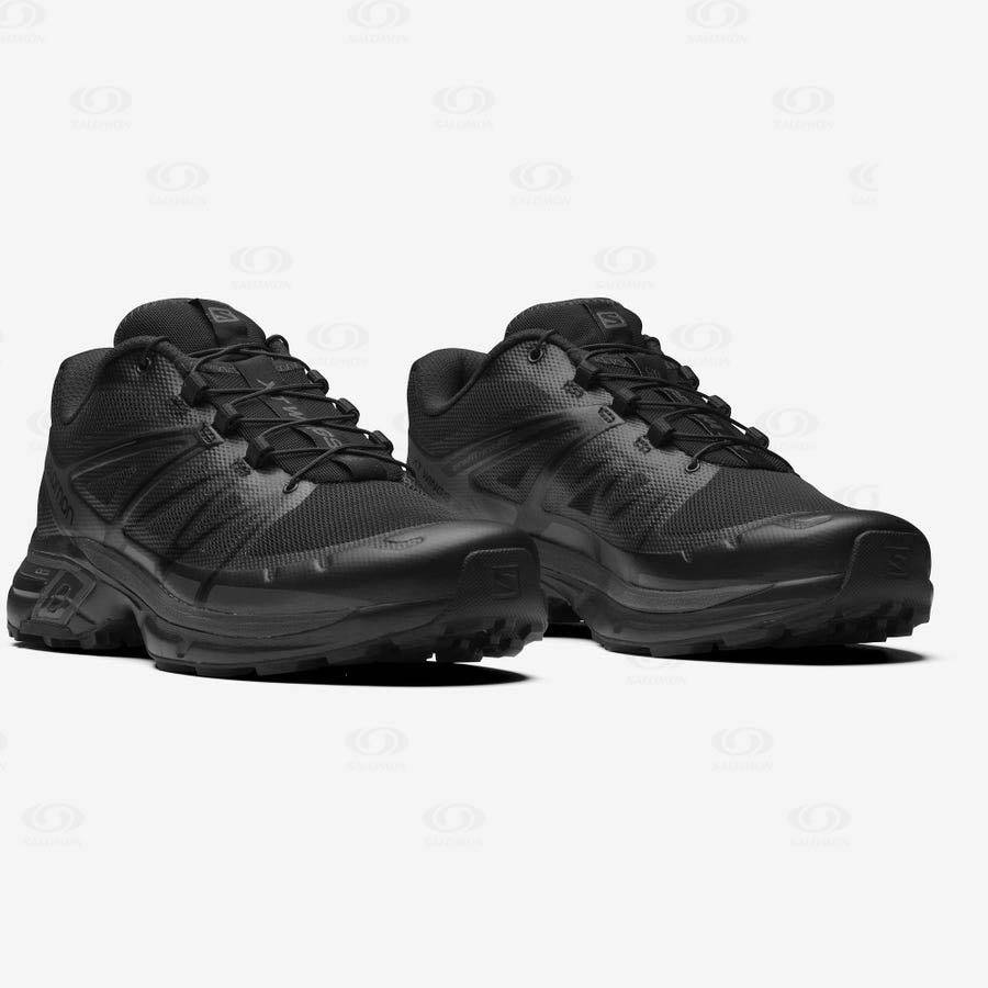 Black Men's Salomon XT-WINGS 2 Sneakers | USA-M1055