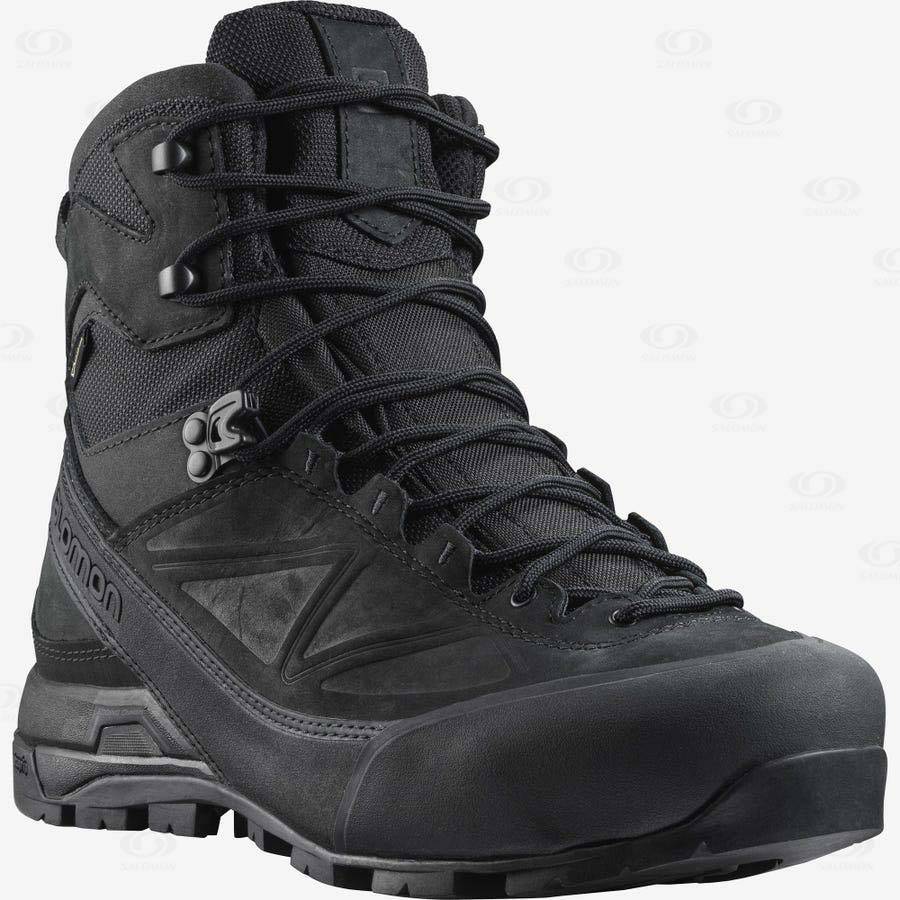 Black Men's Salomon X ALP GORE-TEX FORCES Tactical Boots | USA-N1603