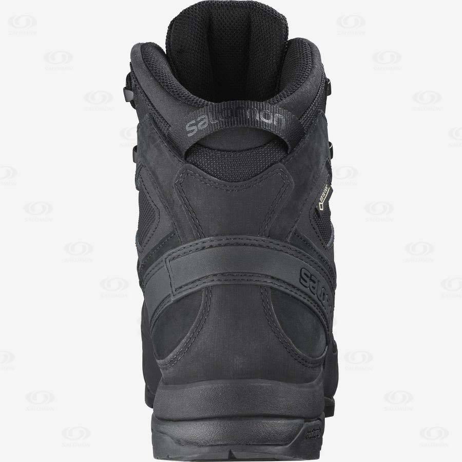 Black Men's Salomon X ALP GORE-TEX FORCES Tactical Boots | USA-N1603