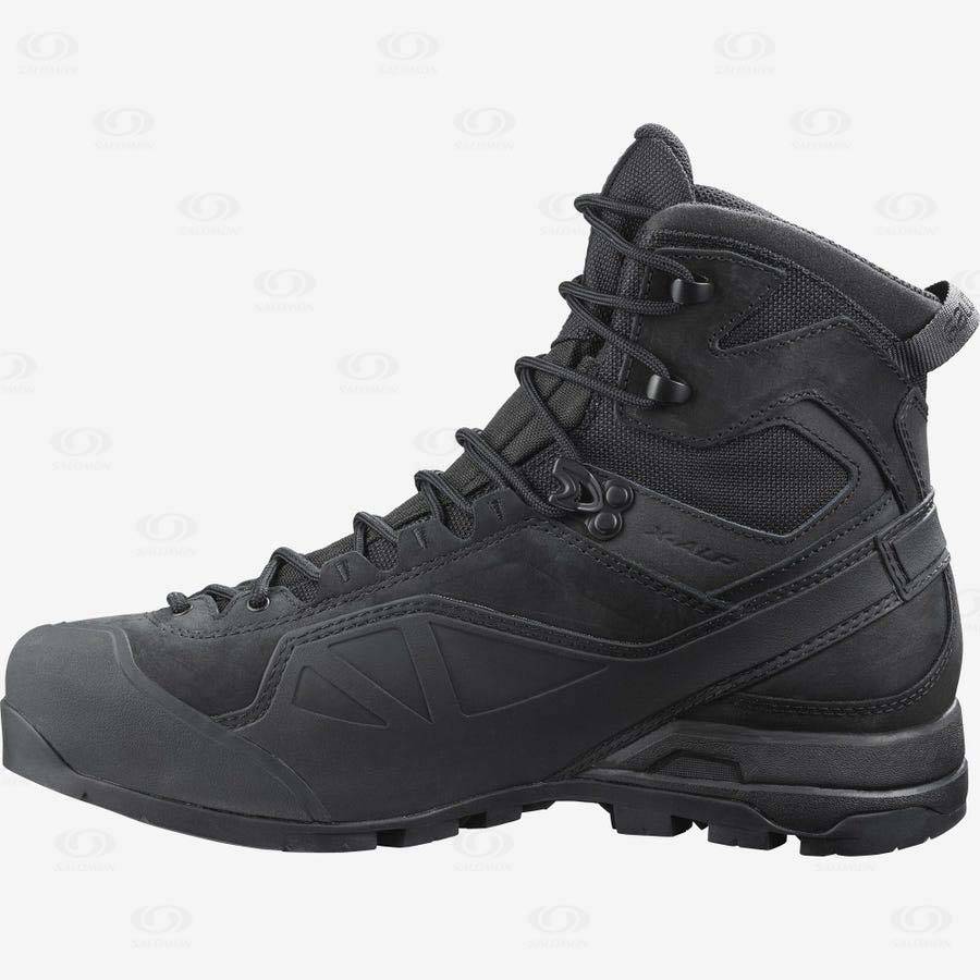 Black Men's Salomon X ALP GORE-TEX FORCES Tactical Boots | USA-N1603