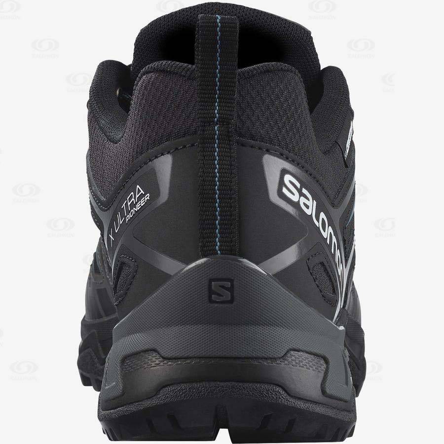 Black Men's Salomon X ULTRA PIONEER CLIMASALOMON™ WATERPROOF Hiking Shoes | USA-O1271