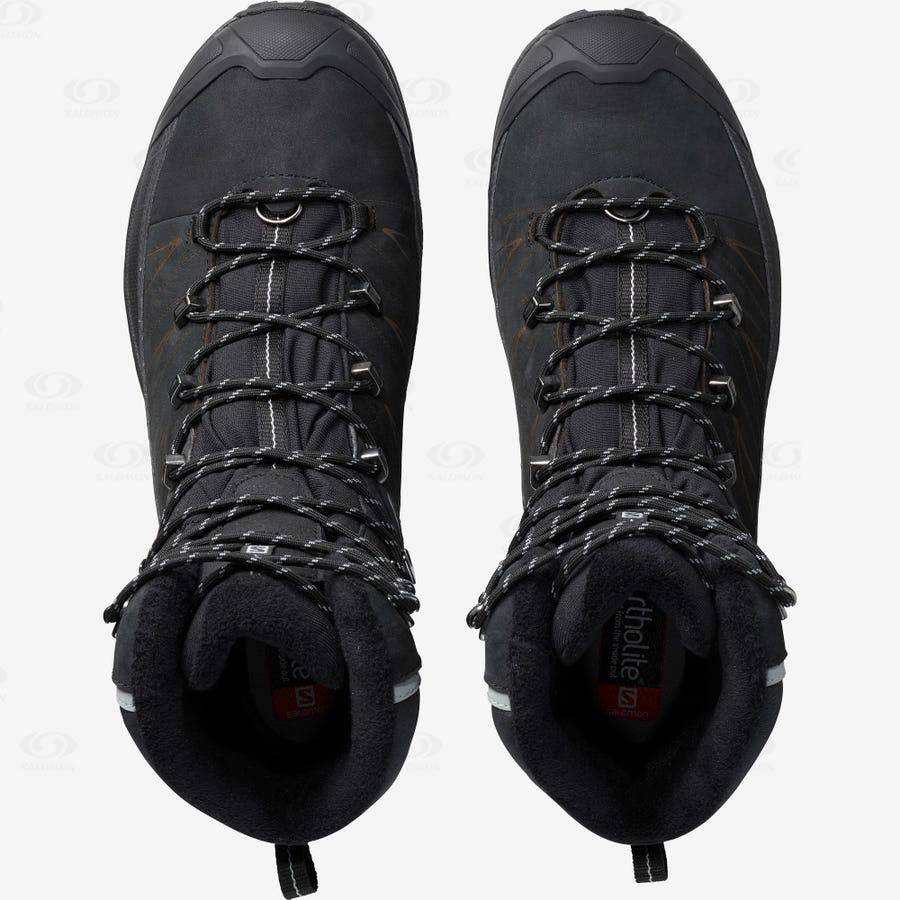 Black Men's Salomon X ULTRA WINTER CLIMASALOMON™ WATERPROOF 2 Winter Boots | USA-L1928