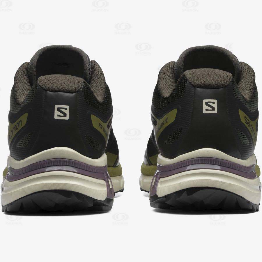 Black / Olive Men's Salomon XT-WINGS 2 Sneakers | USA-M1972