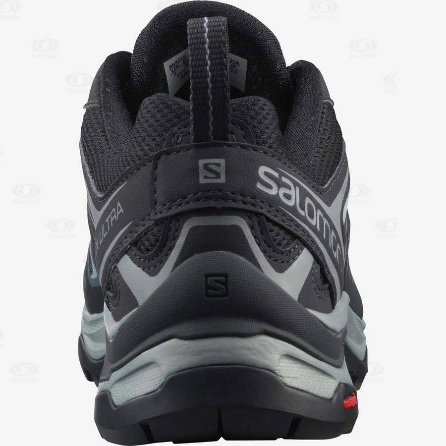 Black / Olive Women's Salomon X ULTRA 3 Hiking Shoes | USA-O2174