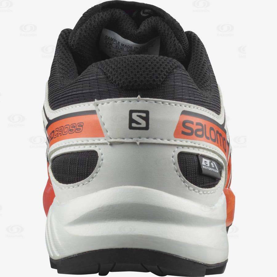 Black / Pink Kids' Salomon SPEEDCROSS CLIMASALOMON™ Waterproof Shoes | USA-L2432