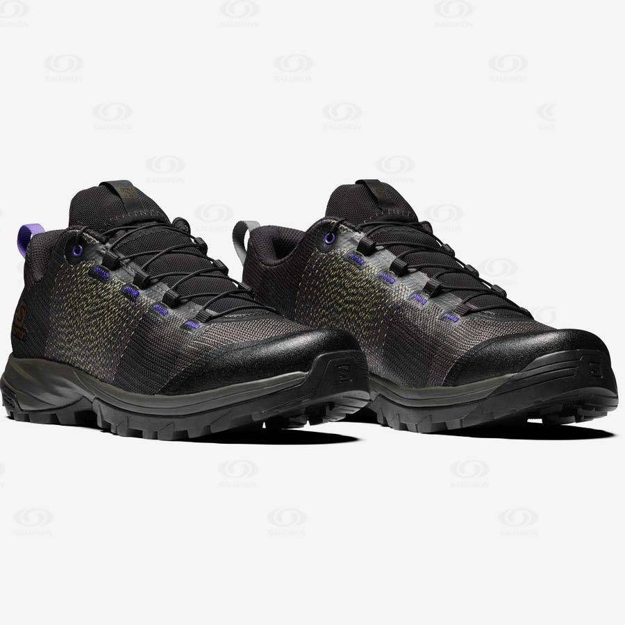 Black / Purple Men's Salomon OUTPRO MATRYX FOR THE BROKEN ARM Sneakers | USA-M1188