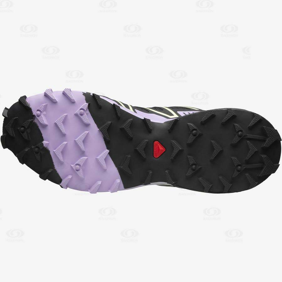 Black / Purple Women's Salomon SPEEDCROSS 3 Sneakers | USA-N1771