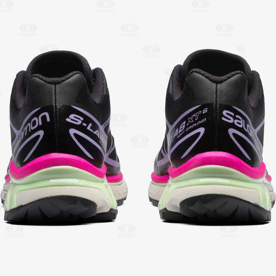 Black / Purple Women's Salomon XT-6 Sneakers | USA-S1443