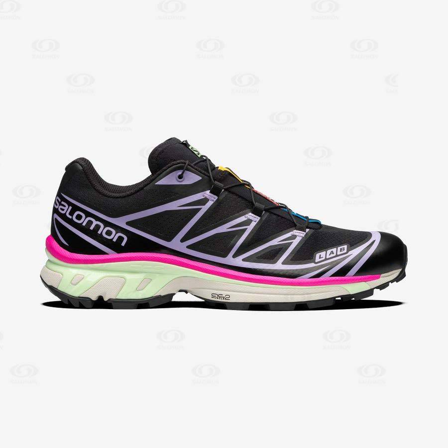 Black / Purple Women\'s Salomon XT-6 Sneakers | USA-S1443