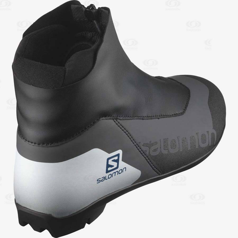 Black / White Men's Salomon ESCAPE PILOT Ski Boots | USA-A1885