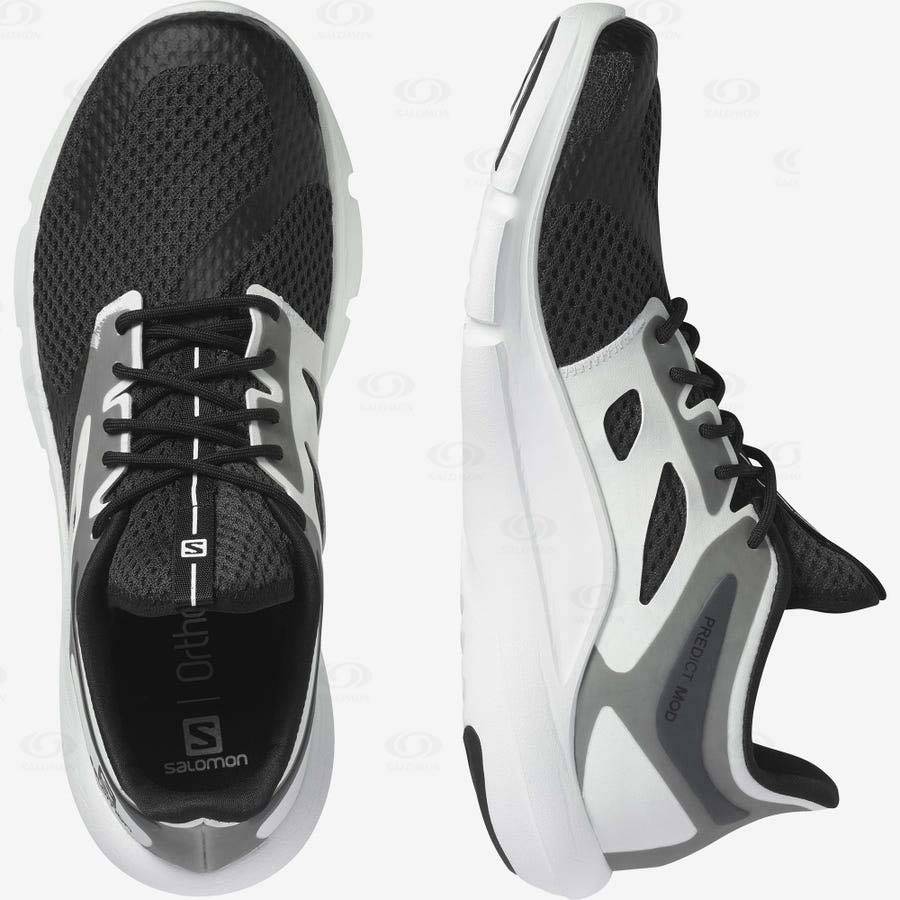 Black / White Men's Salomon PREDICT MOD Running Shoes | USA-A2116