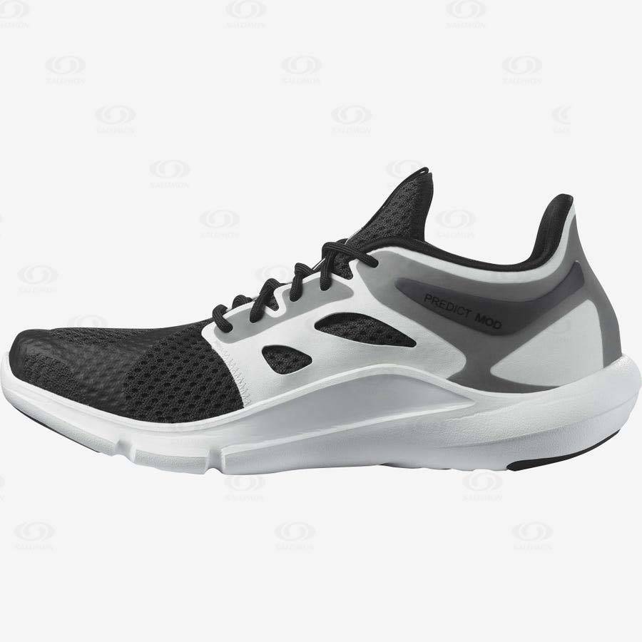 Black / White Men's Salomon PREDICT MOD Running Shoes | USA-A2116