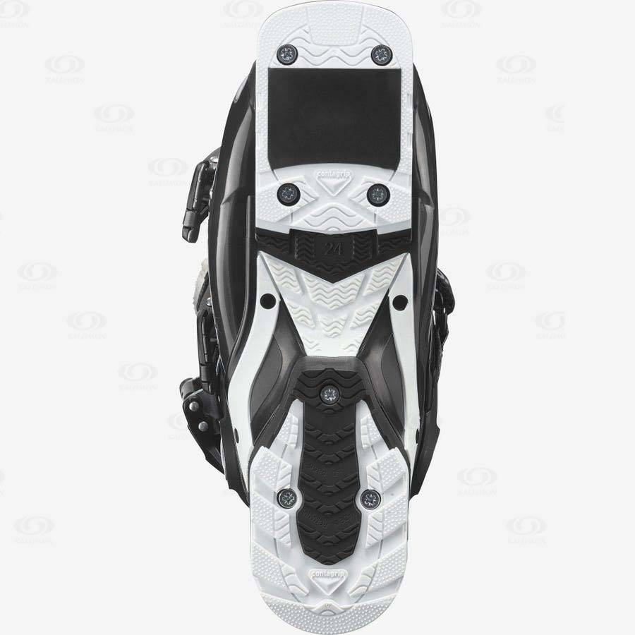 Black / White Women's Salomon QST ACCESS 80 CH Ski Boots | USA-O1768