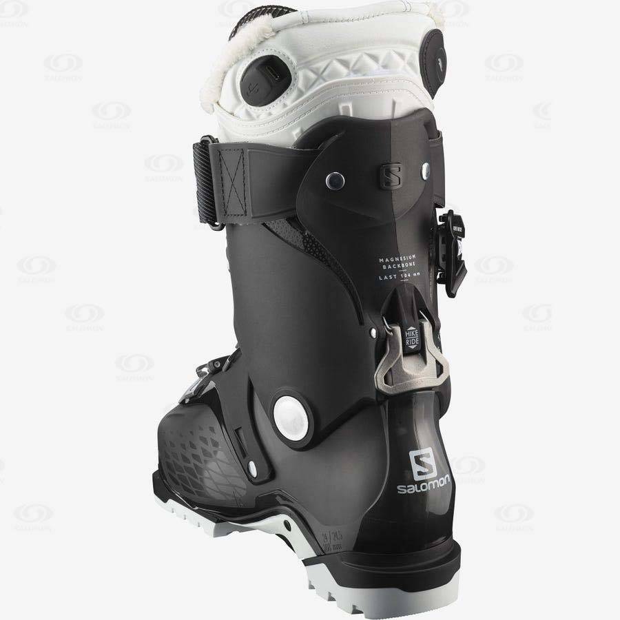 Black / White Women's Salomon QST ACCESS 80 CH Ski Boots | USA-O1768