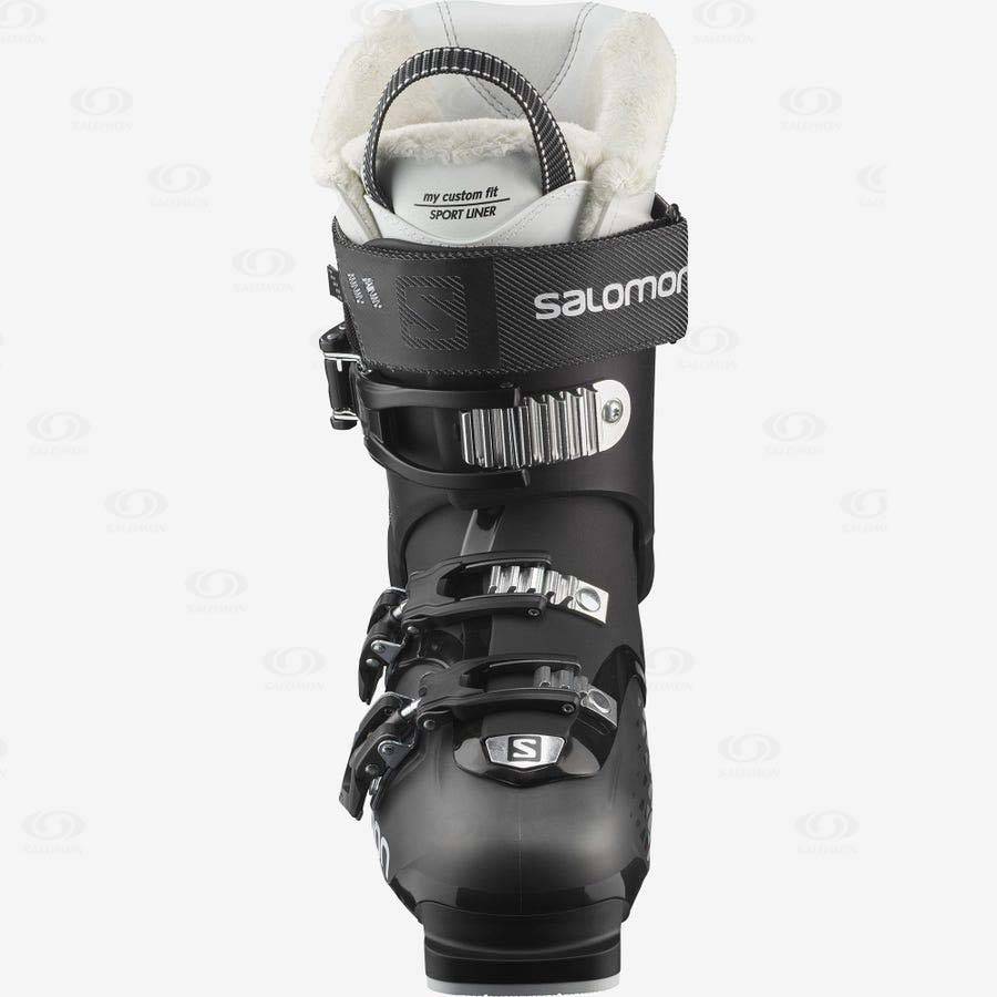 Black / White Women's Salomon QST ACCESS 80 CH Ski Boots | USA-O1768