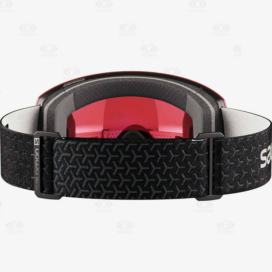 Black / White Women's Salomon RADIUM PRO SIGMA Goggles | USA-A2424