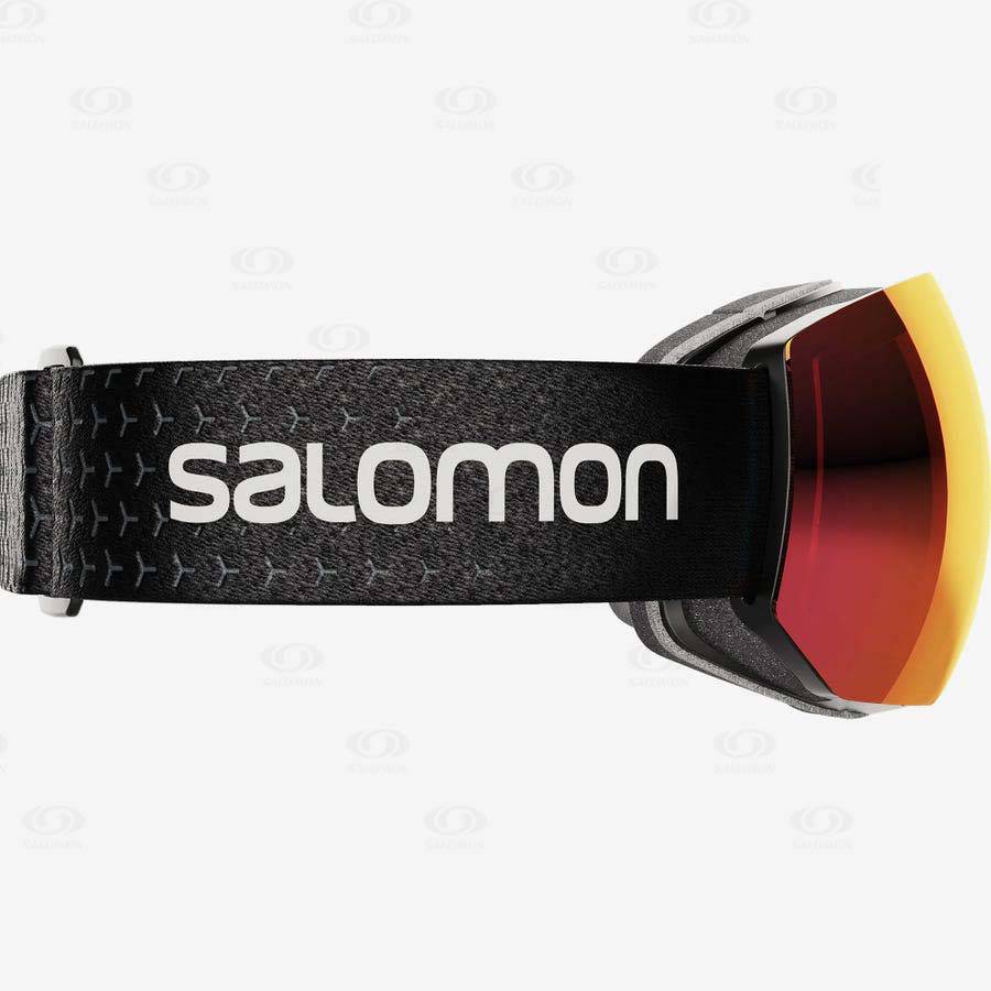 Black / White Women's Salomon RADIUM PRO SIGMA Goggles | USA-A2424