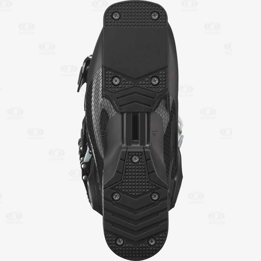 Black / White Women's Salomon S/MAX 80 Ski Boots | USA-A1927