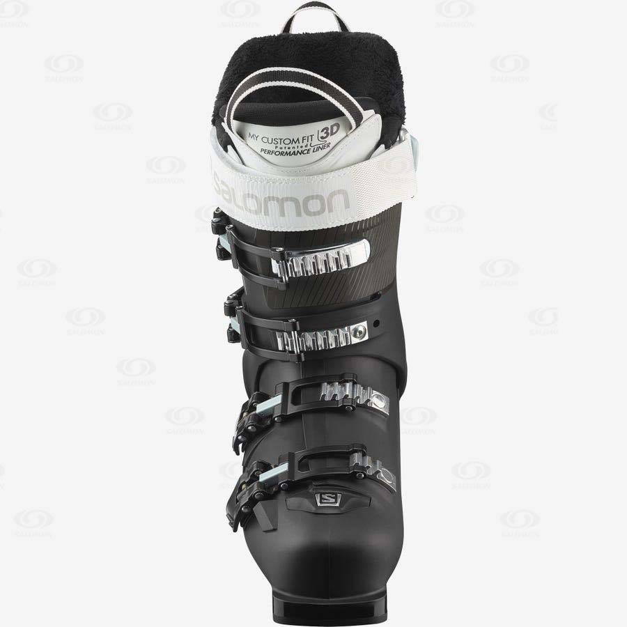 Black / White Women's Salomon S/MAX 80 Ski Boots | USA-A1927