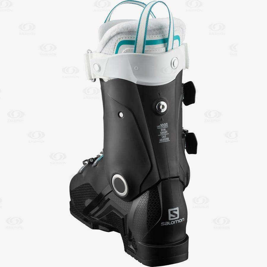 Black / White Women's Salomon S/PRO HV 80 W IC Ski Boots | USA-N1232