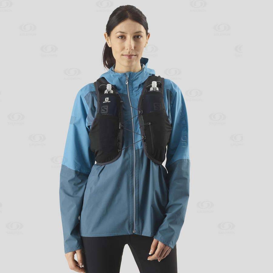 Black Women's Salomon ACTIVE SKIN 8 Running Packs | USA-L2586