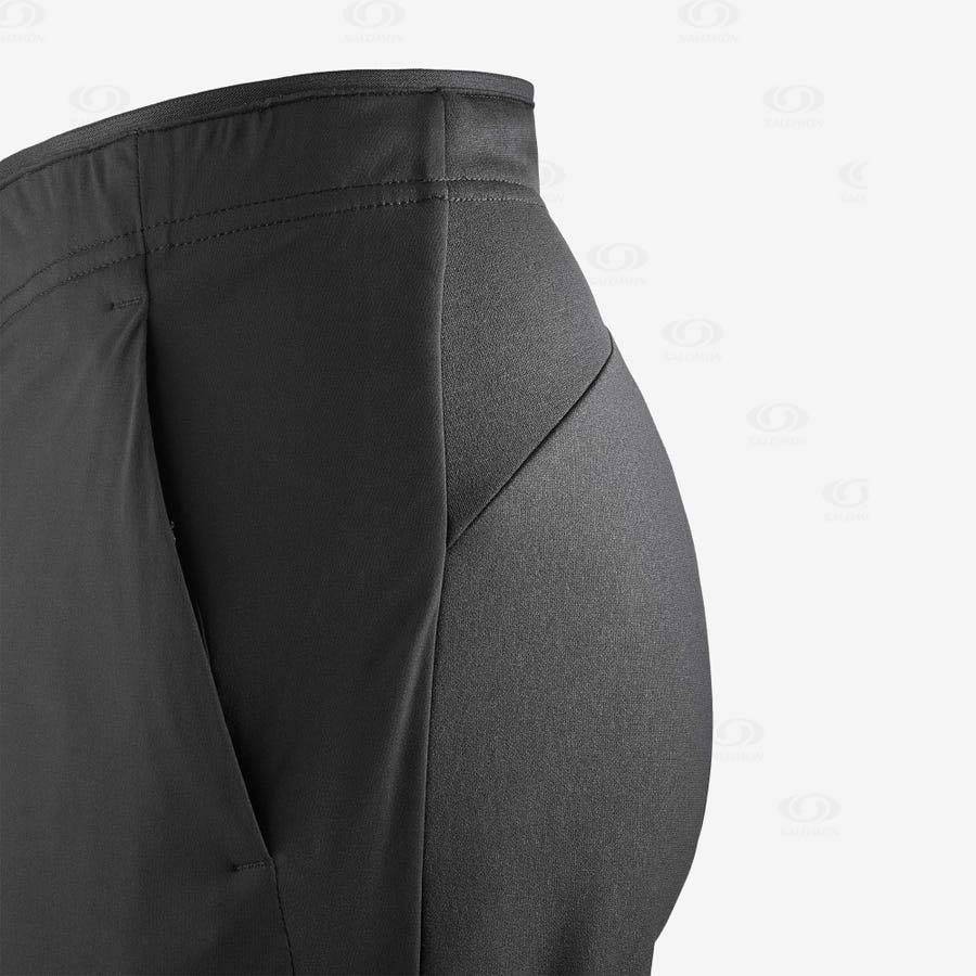 Black Women's Salomon AGILE WARM Pants | USA-O1504