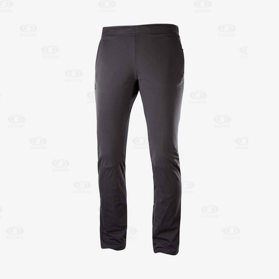 Black Women\'s Salomon AGILE WARM Pants | USA-O1504