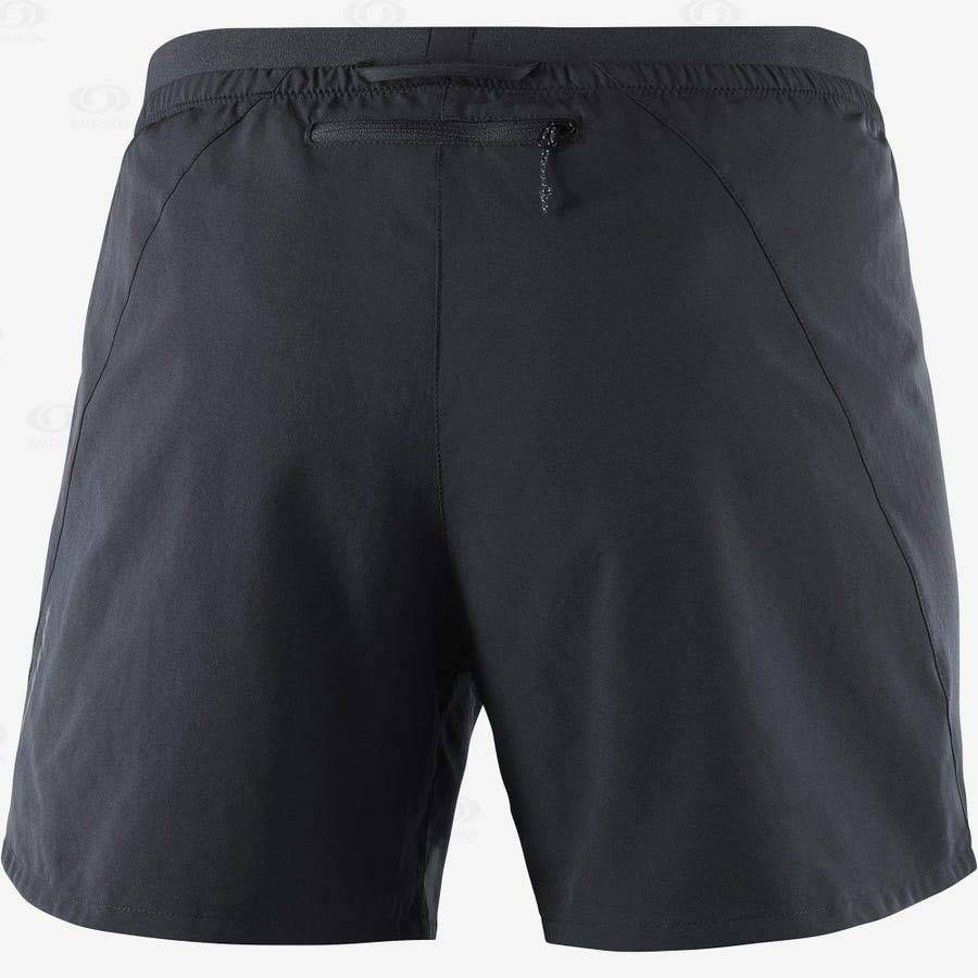 Black Women's Salomon CROSS 5'' Shorts | USA-A1157